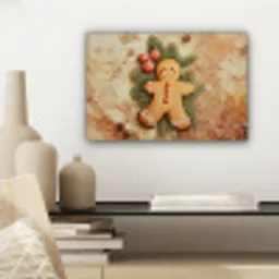 Kerstmis - Koekje - Poppetje - Speculaas canvas 2cm klein -sfeer6