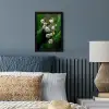 Bloemen - Wit - Bladeren - Lelietjes fotolijst zwart zonder passe partout klein -sfeer3