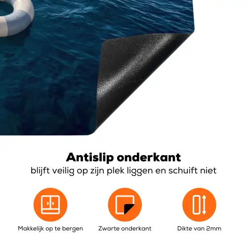 Oceaan - Zwemband - Horizon Inductie beschermer vinyl 3mm klein -zzzzzzz-td-onderkant