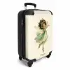 Elf met donkere krullen en een groene jurk NBS - Handbagage koffer - Kinderen Unisex middel -productfoto_3d