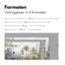 Jungle - Palmbomen - Natuur Muismat XXL klein -sfeer5