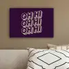 Oh hi - Paars - 3D canvas 2cm klein -sfeer3