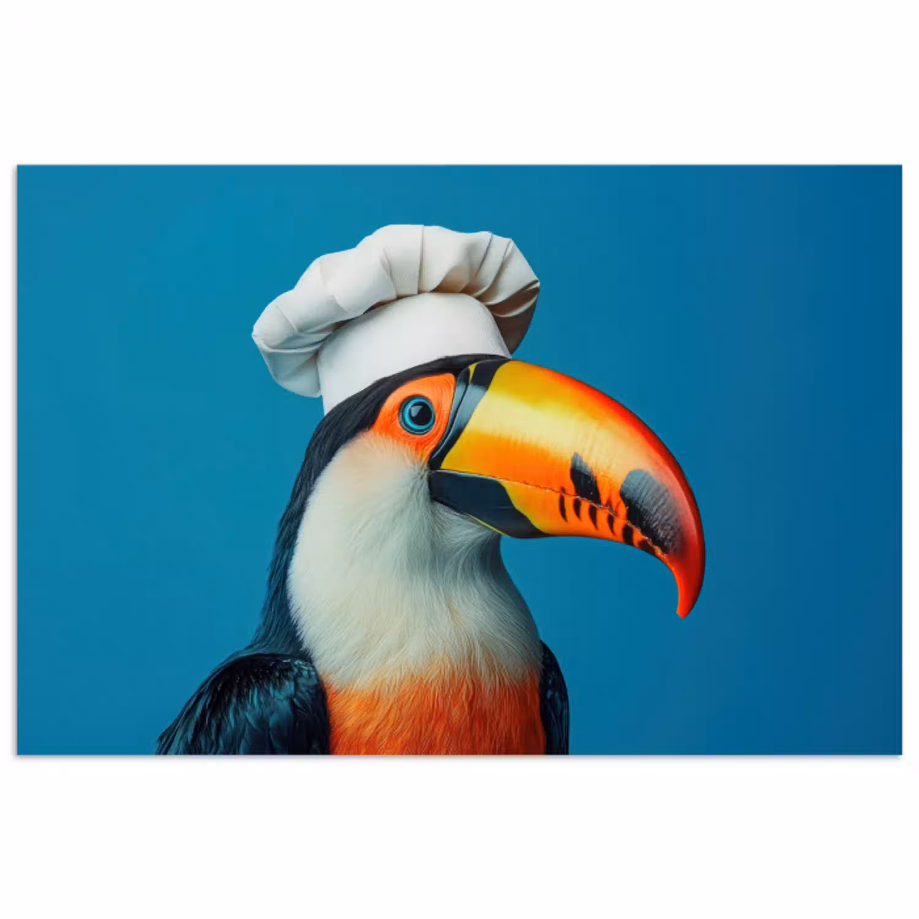 Toekan - Papegaai - Vogel - Koksmuts poster papier klein -3d