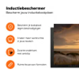 Duinzicht op Zonsondergang Inductie beschermer vinyl 3mm klein -zzzzzzz-td-ups
