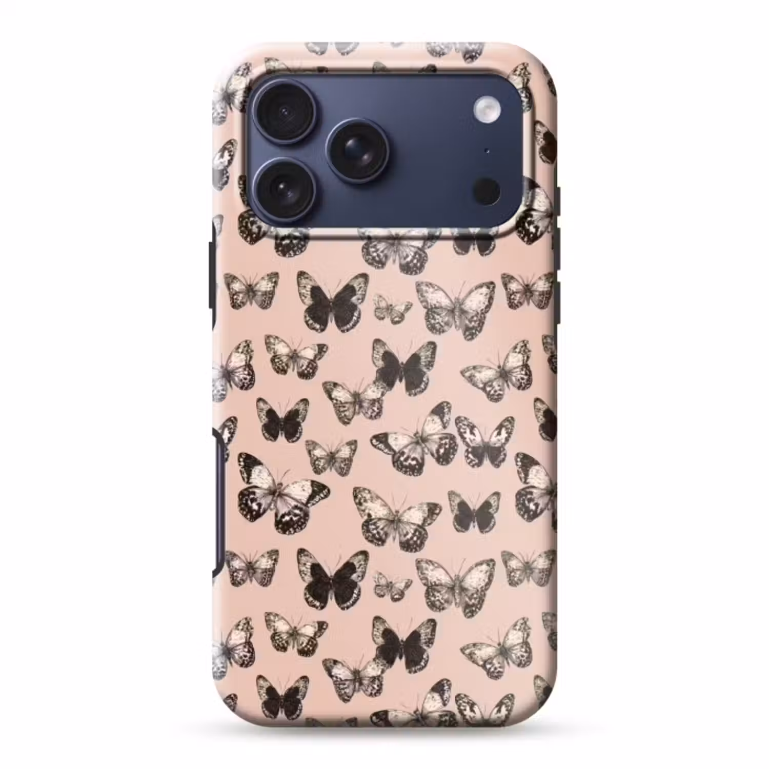 Telefoonhoesje Toughcase - Tijdloos - Vlinders - Perzik