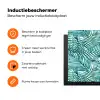 Palmbladeren - Sierlijk - Blauw - Groen Inductie beschermer vinyl 3mm klein 276 -zzzzzzz-td-ups