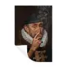 Willem van Oranje - Adriaen Thomasz - Sigaretten - Rook Muursticker klein -3d