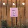 Tekst - Blauw - Keuken - Kader tuinposter los doek klein -sfeer1