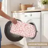 Doolhofpatroon - Roze - Wit - Abstract Badmat klein 997 -USP_WasbaarNL