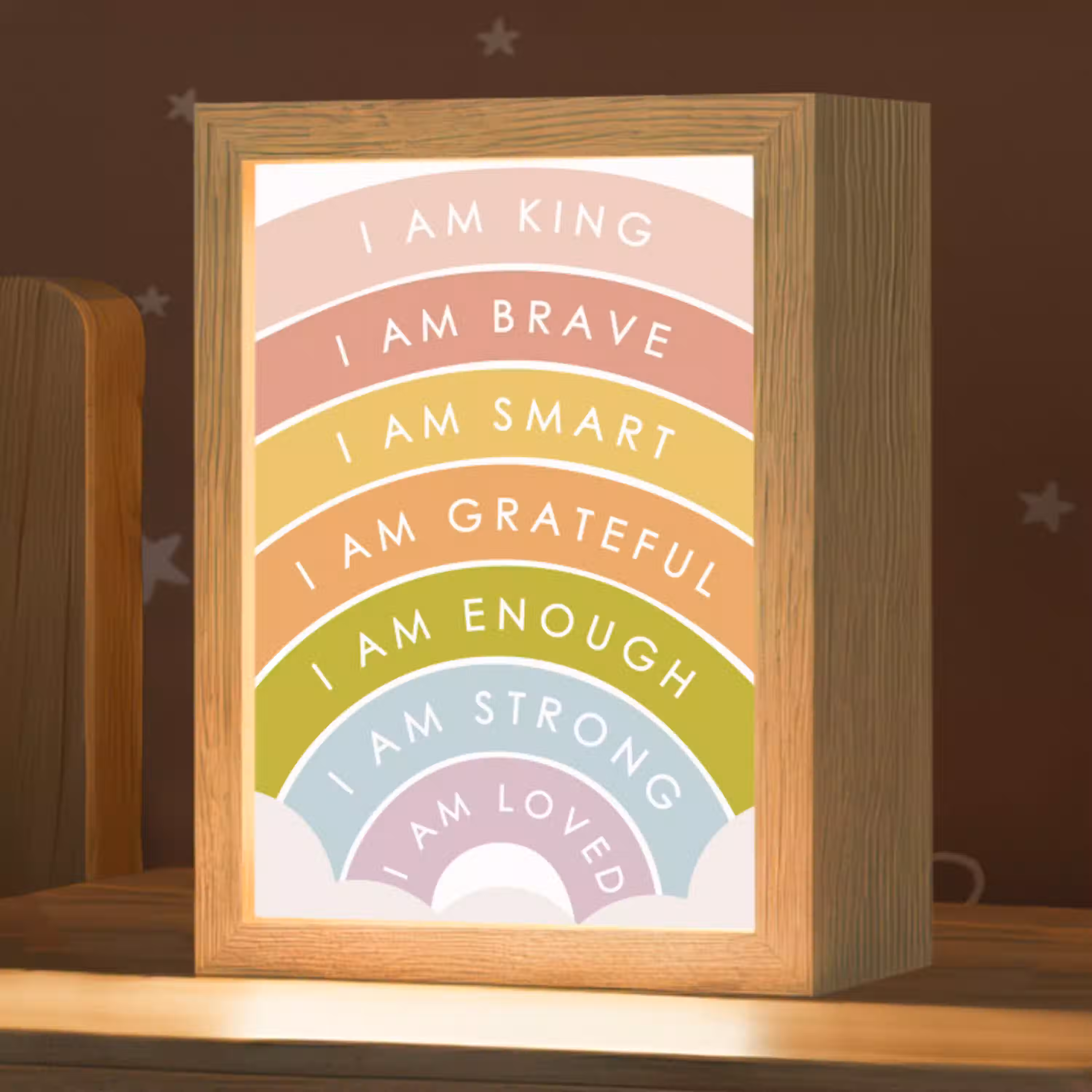 Kinderkamer - Quotes - Regenboog - Kleuriijk Light Box met kabel klein -zzz_3d_website