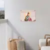 Vrouw - Zon - Kleurrijk tuinposter los doek klein -sfeer8