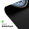 Kompas - Delfts blauw - Zwart Muismat XXL klein -sfeer2