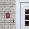 Bordeauxrood - Sierlijk Naambord Huisje klein -sfeer1