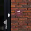 Bordeauxrood - Modern Naambord Organisch middel -sfeer1
