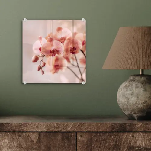 Orchidee - Bloemen - Roze - Bloemblaadjes plexiglas 5mm klein -sfeer3