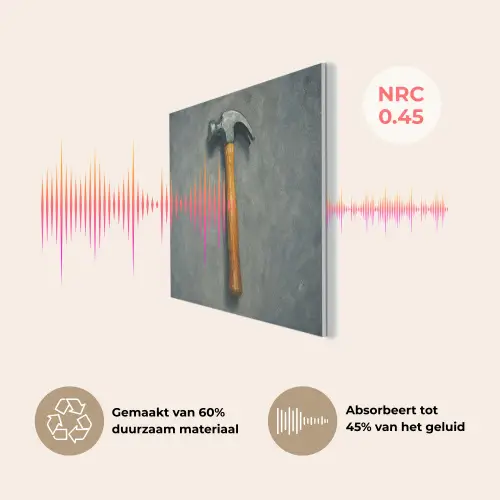 Hamer - Schilderij - Gereedschap PET vilt klein -USP_NL