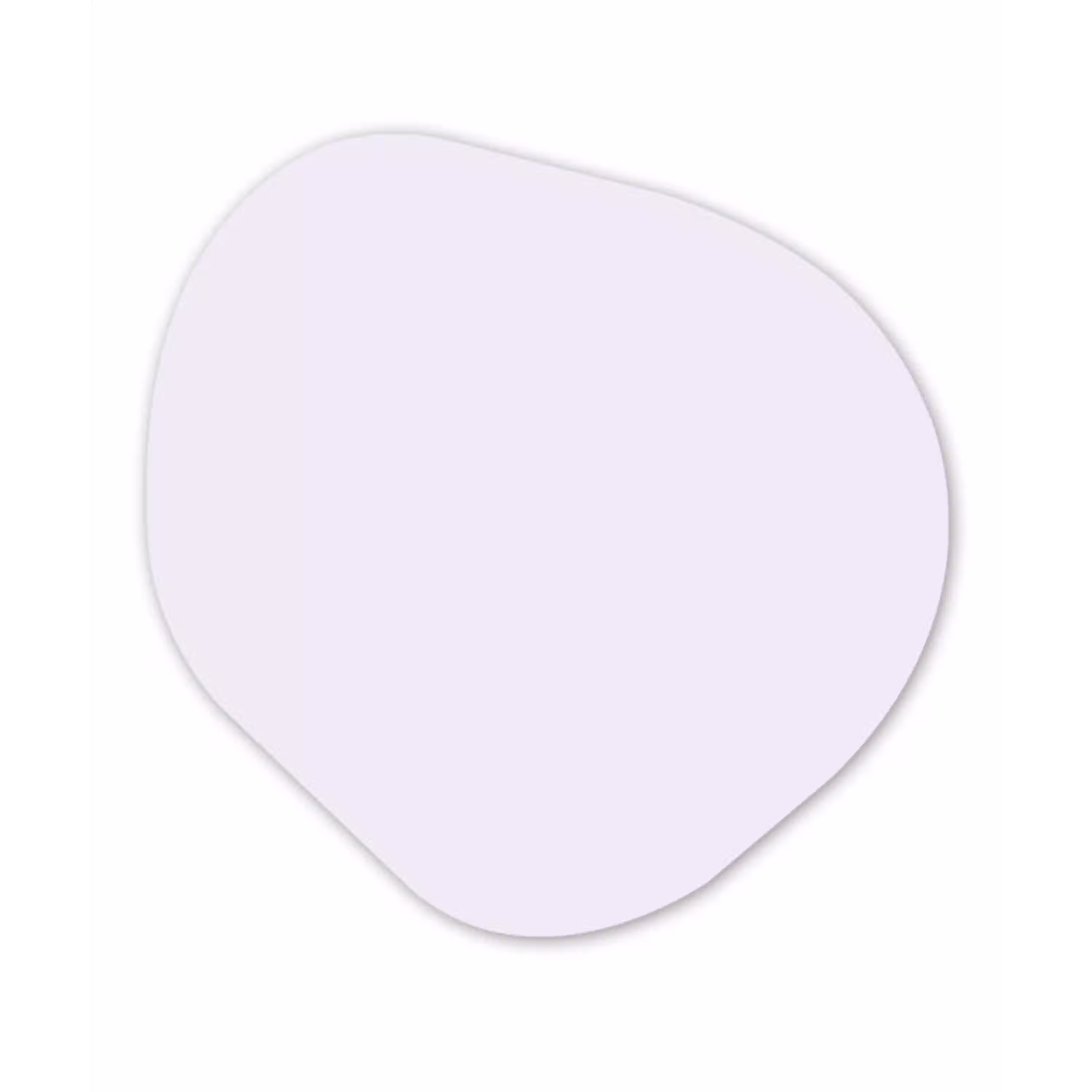 Lilac - Luxe - Paars Wandcirkel Organisch Forex 3mm klein 629 -3d