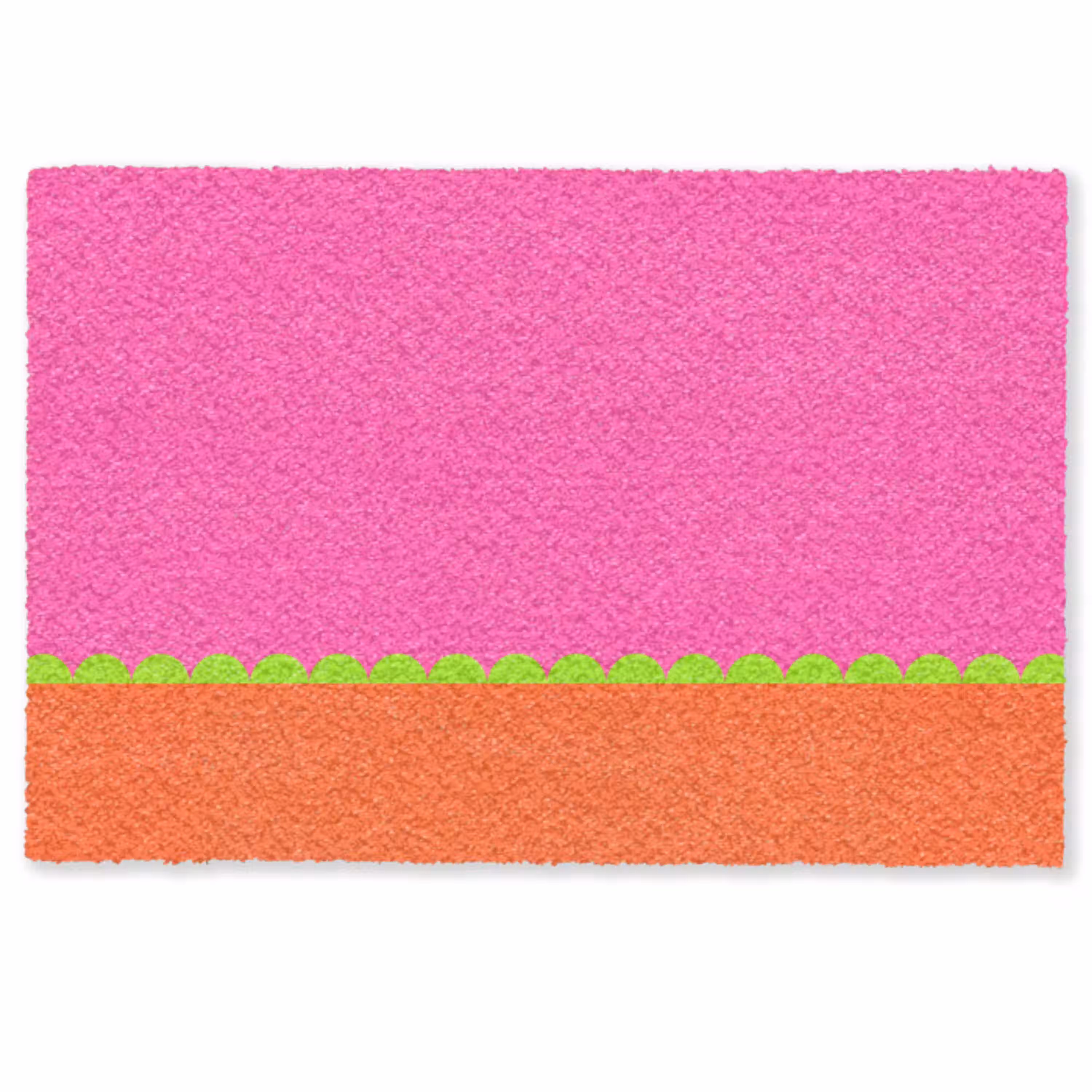 Abstract - Geometrisch - Kleurblokken - Roze - Oranje Deurmat klein -zkaufland3d