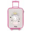 Prinses met knotjes Kinderkoffer - Roze klein -zz3dotto