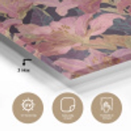 Lelies - Patroon - Roze - Goud plexiglas 5mm klein 11 -sfeer2