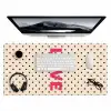 Love - Stippen - Roze Muismat XXL klein -3d