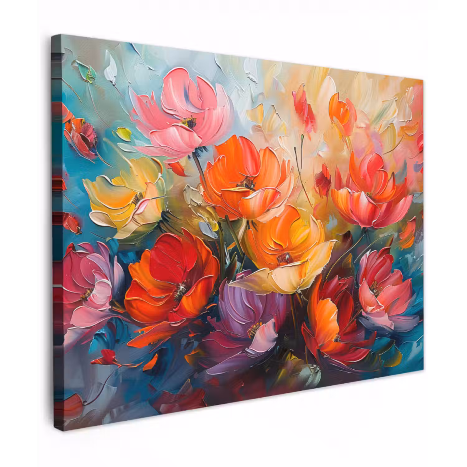 Canvas schilderij - Bloemen - Kunst - Watercolor - Botanisch