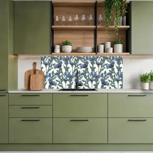 Patronen - Korenbloem - Natuur - Plant keuken achterwand 2 middel 871 -sfeer3