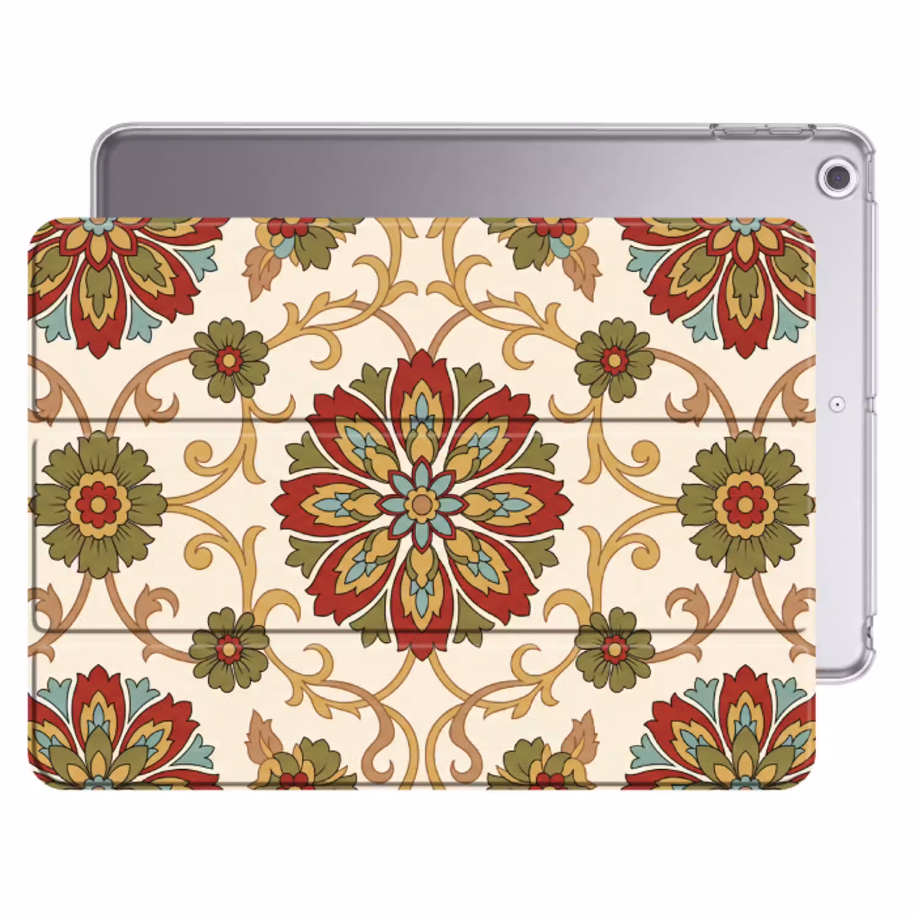 Patroon - Bloemen - Ornament - Klassiek - Kleurrijk Apple iPad 2017 middel -threedimensional_3d_global