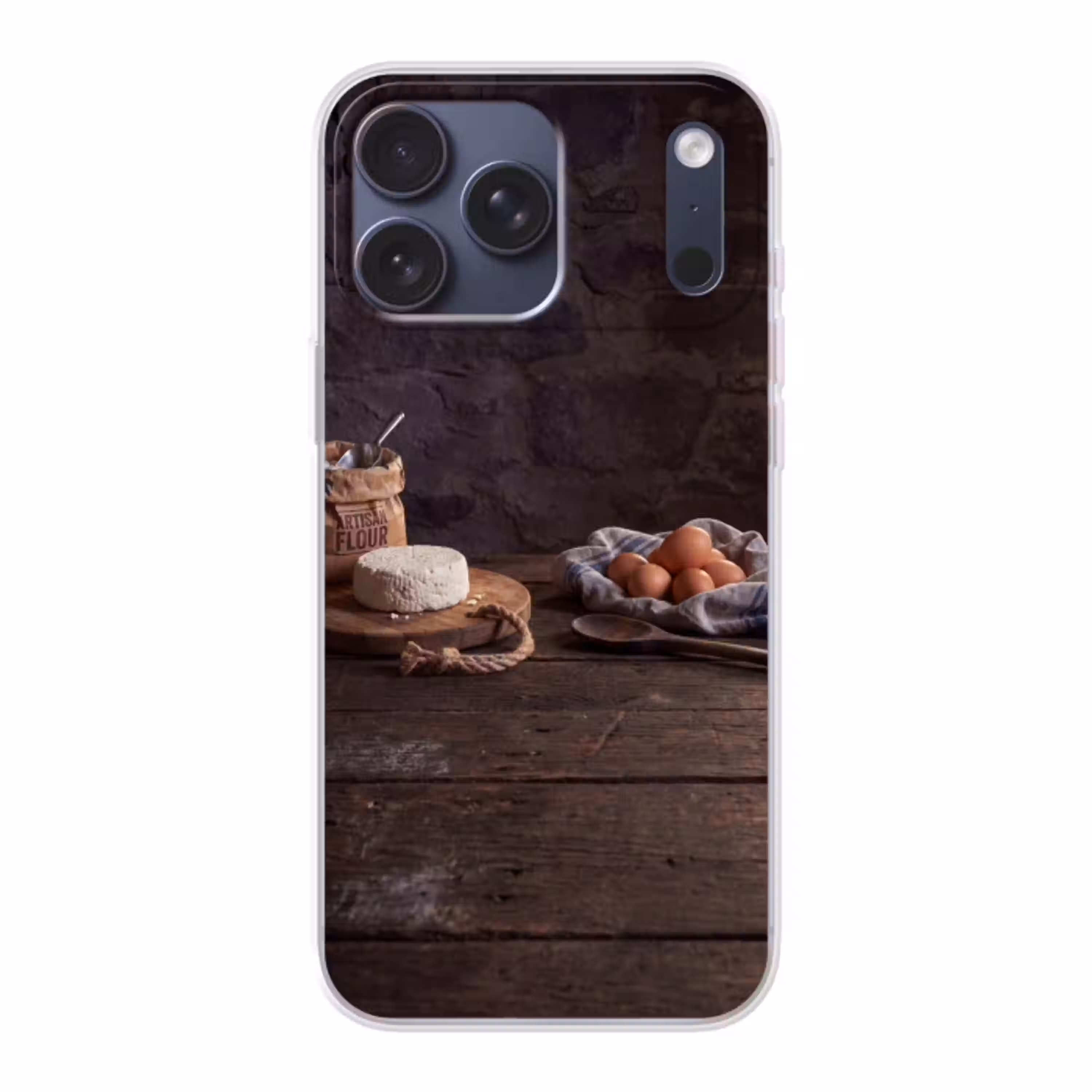 Meel - Eieren - Eten Telefoonhoesje iPhone 17 Pro Max klein -3d