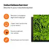 Groen - Zwart - Zebra Inductie beschermer vinyl 3mm klein 276 -zzzzzzz-td-ups