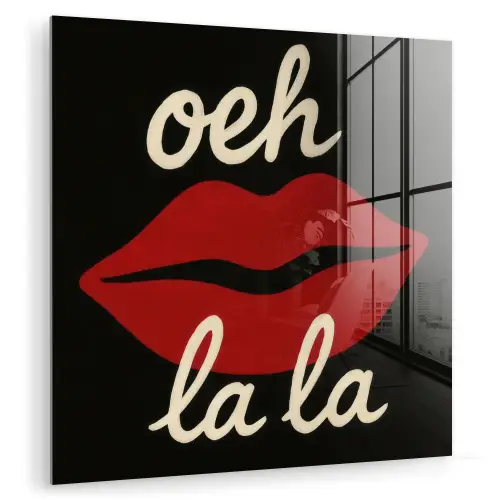 Lip - Rood - Quote plexiglas 5mm klein -zzzproduct_nieuw