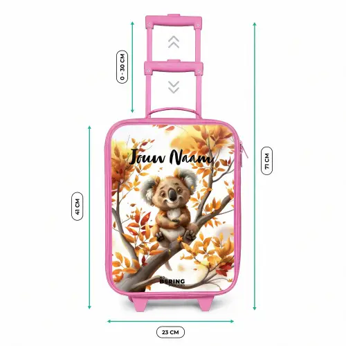 Kenny koala Kinderkoffer - Roze klein -productfoto_formaten