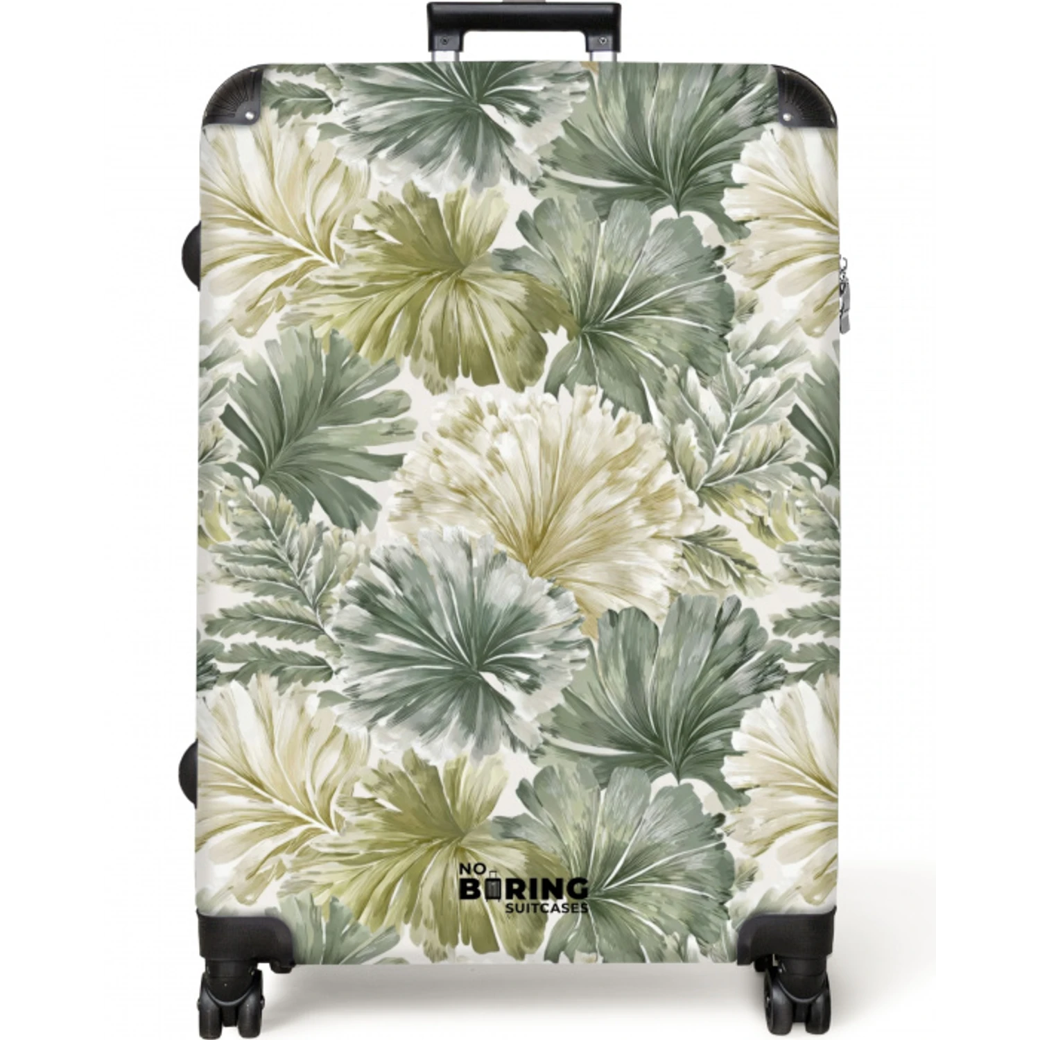 Bladeren - Botanisch - Groen NBS - Large koffer - Volwassenen Unisex groot -zzzzzzzzkaufland2