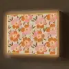 Bloemen - Motief - Retro Light Box met batterij (Wandlamp) middel 907 -z3d_website