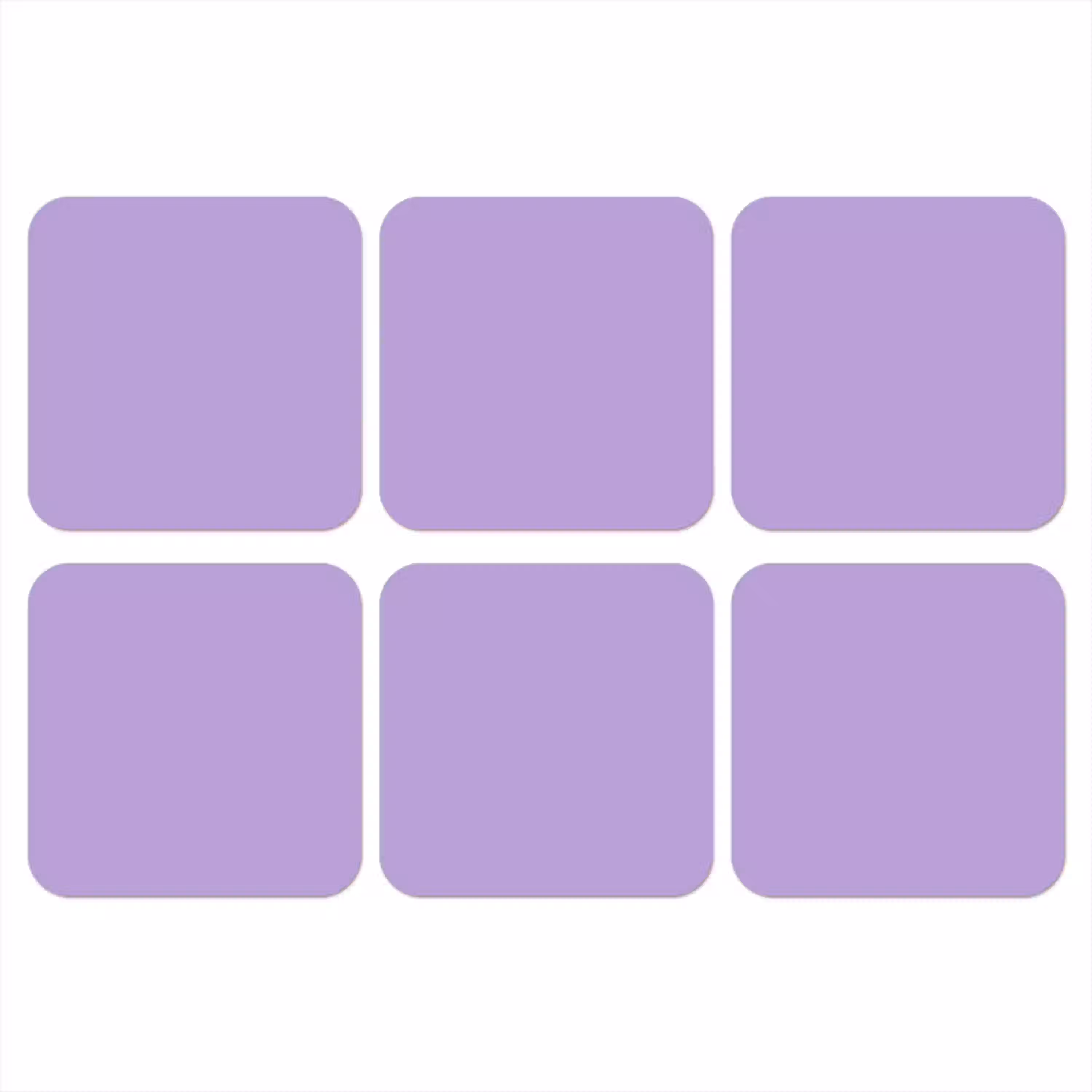 Soft - Lavender - Paars onderzetter kurk middel 366 -3d