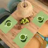 Minimalistisch - Kopjes - Matcha -Groen Placemat vinyl groot -zzsfeer5_Kitchenyeah-website