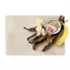 Vanille - Bloemen - Beige Placemat vinyl groot -zzzproduct_Kitchenyeah-website