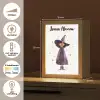 Heks - Paars - Sterren - Heksenhoed Light Box met kabel (Kinderlampje) klein -USP_NL