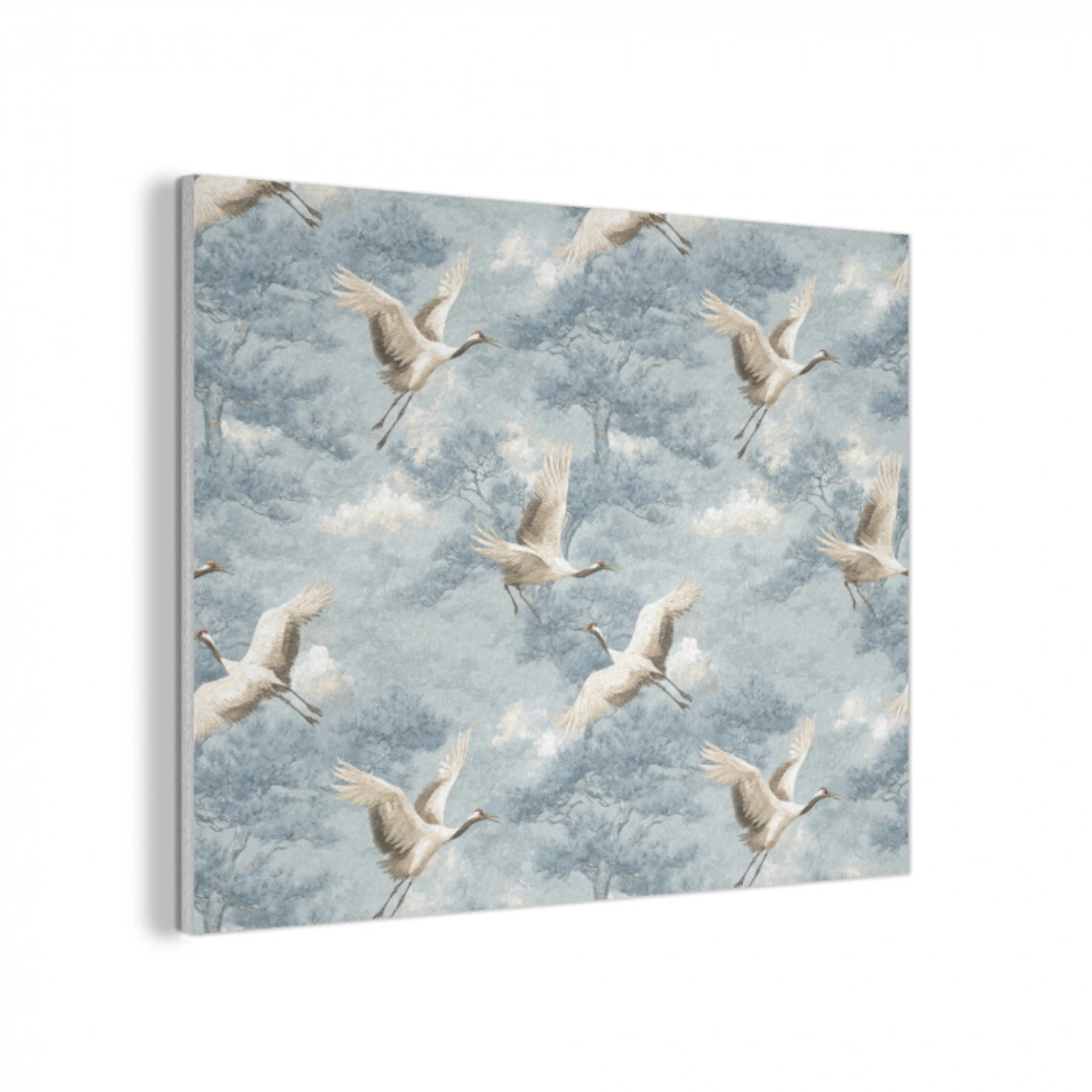 Wolken - Kraanvogels - Blauw PET vilt klein 837 -3d