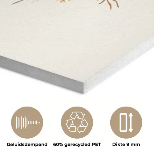 Kerstkrans - Kerst - Goud - Beige PET vilt klein -closeup_NL