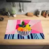 Fruit - Abstracte achtergrond - Roze Inductie beschermer vinyl 3mm klein -sfeer5