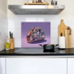 Edelstenen - Glitters - Paars - Kleurrijk Inductie beschemer met haakjes middel -sfeer2
