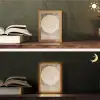 Vogel - Beige - Japandi Light Box met kabel (Tafellamp) klein -sfeer3