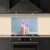 Dier - Ballon - Pasteltinten - Glanzend keuken achterwand spatscherm klein -sfeer1