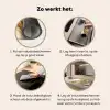 Granen - Hout - Kom - Beige Inductie beschermer vinyl 3mm middel -sfeer9