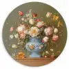 Neutral - Bloemen - Boeket - Vaas Wandcirkel plexiglas klein -3d