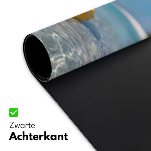 Tropisch - Badeend - geel Muismat XXL klein -sfeer2