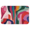 Vormen - Bochten - Kleurrijk - Abstract Badmat klein -3d