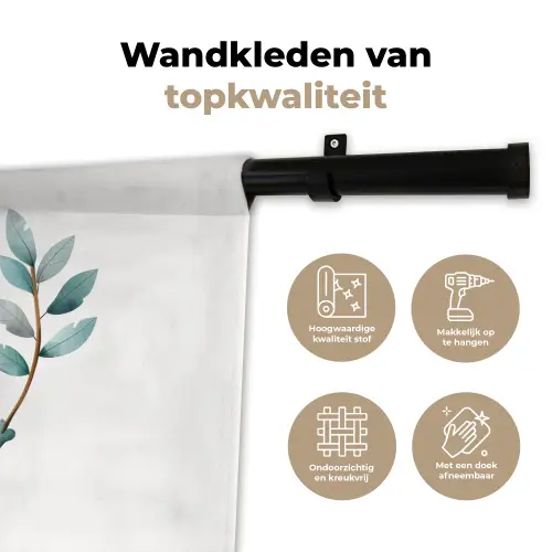 Olifant - Dier - Pastel kleuren Wandkleed katoen klein -sfeer2