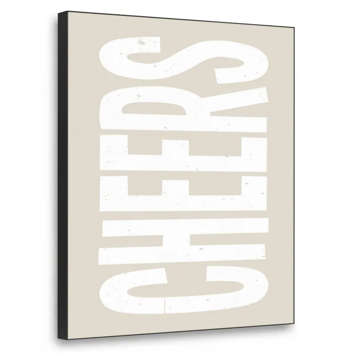 Cheers - Feest - Japandi - Vintage Textielframe - compleet frame klein -3d